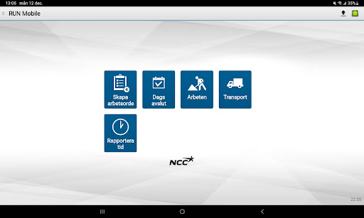 Android application RunMobile screenshort