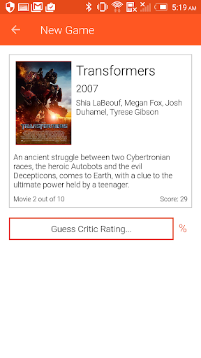 Movie Mash - Guess the Rating! Screen 2