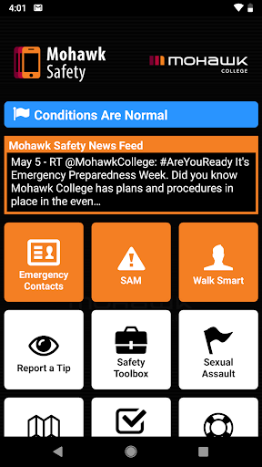 Android application Mohawk Safety screenshort