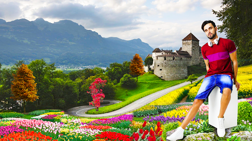 Android application Flower Hill Lyrical Photo Edit screenshort
