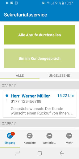 Android application Sekretariatsservice 11880.com screenshort