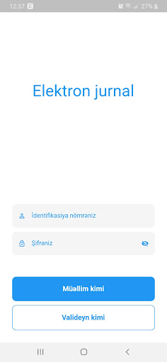 Android application Elektron jurnal screenshort
