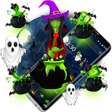 3D  halloween ghost theme icon