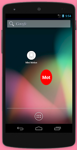 Android application Mini Motion Detection screenshort
