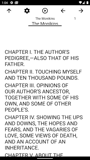 Android application Book, The Monikins screenshort