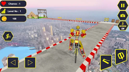 Stunt Car-Robot Transform Game