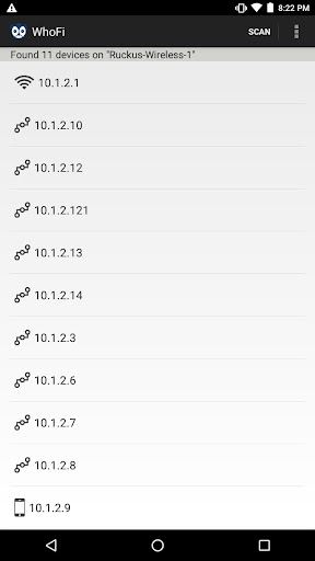 Android application WhoFi screenshort