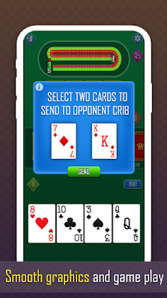 Cribbage classic card game - Screenshot 2