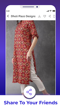 Palazzo Dhoti Tulip Dress kurti Design salwar neckのおすすめ画像3