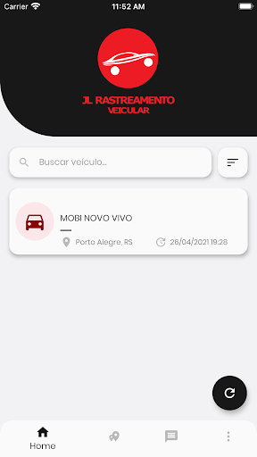 Android application JL Rastreamento Veicular screenshort