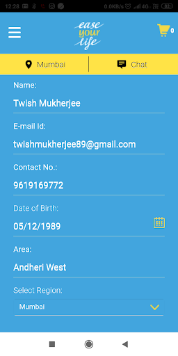 Android application Ease Your Life screenshort