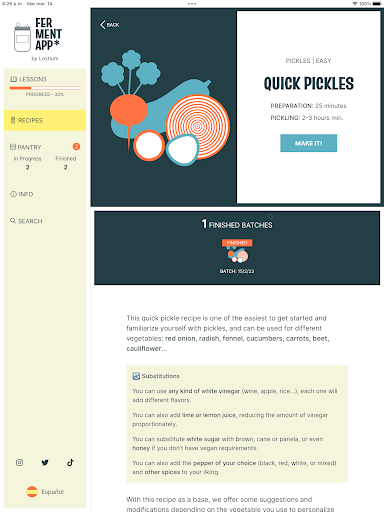Screenshot of FermentApp