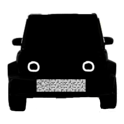 Blur Car Number