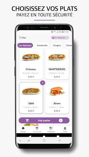 Android application Le Flex screenshort
