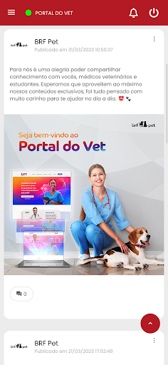 Android application Portal do Vet - BRF Pet screenshort