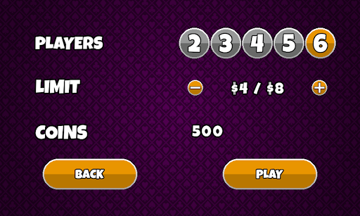Android application Texas Holdem Multiplayer screenshort
