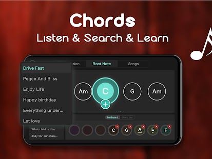 Real Guitar - Free Chords, Tabs & Music Tiles Game Screenshot