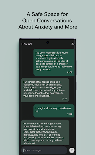 Unwind: Mental Health AI Screen 3