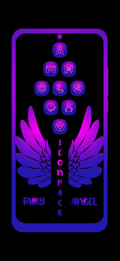 Android application Fairy Angel Icon Pack screenshort