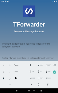 TForwarder - auto message forwarding for telegram