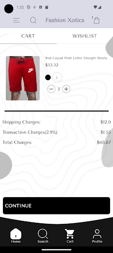 Android application FashionXotics screenshort