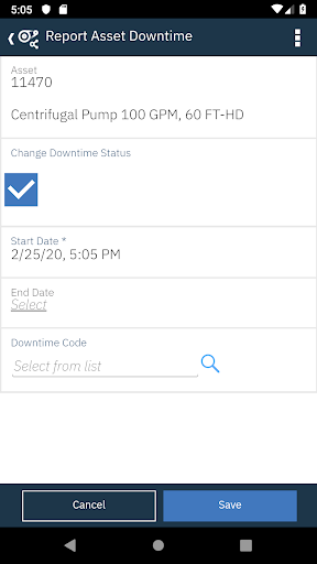 IBM Maximo Asset Manager Screen 3