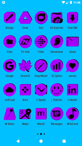 Purple and Black Icon Pack