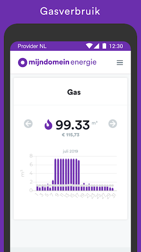 Energie van Mijndomein Screen 3