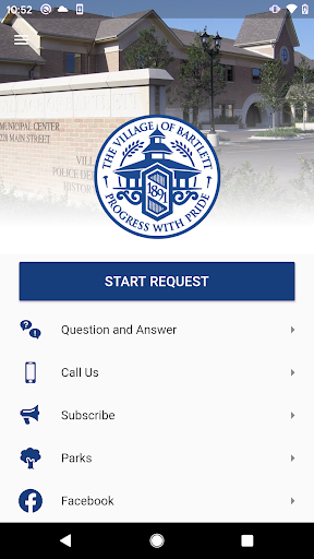 Android application Bartlett Connect screenshort