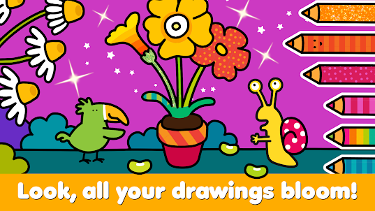 Garden: Kids Coloring Book DIY