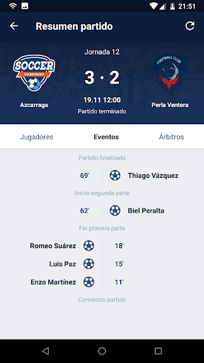 MyGol - Soccer Competitions Screen 2