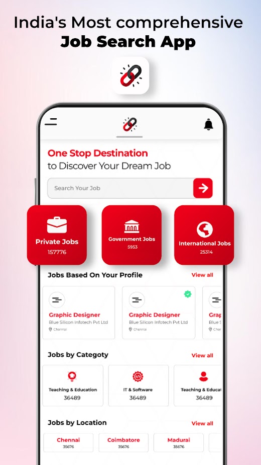Android application JobsLink - Job Search App screenshot