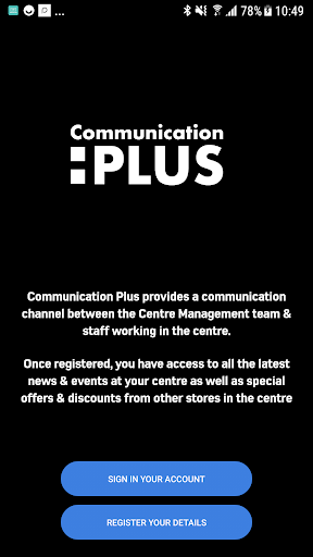 Android application Communication Plus screenshort