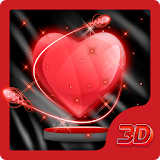 Transparent Heart 3D Theme icon