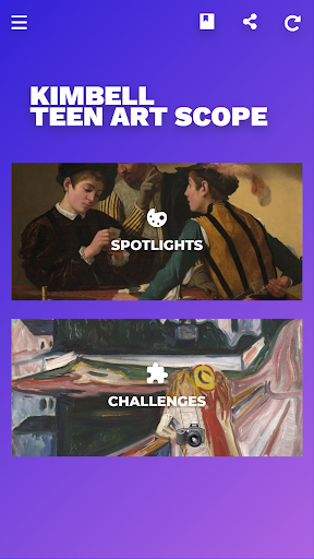 Android application Kimbell Teen Art Scope screenshort