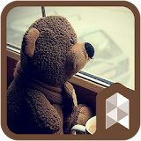 Loneliness of the teddy bear icon
