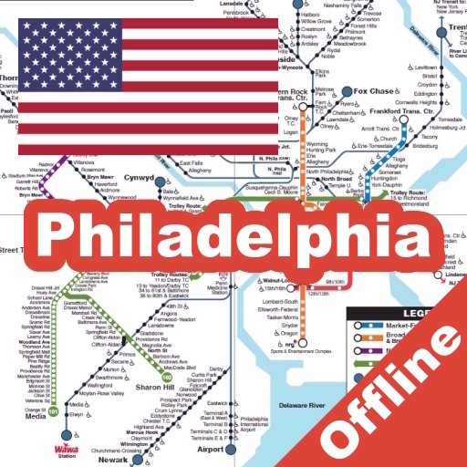 Philadelphia Bus Subway Map logo