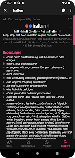 Verben Deutsche Wörterbuch Pro Screenshot