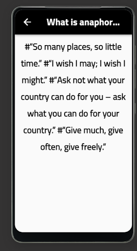 Android application anaphora screenshort