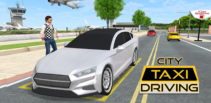 シティータクシーの運転:3D車のドライバーシミュレーター