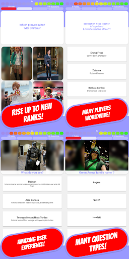 Android application COSPLAY & ANIME Quiz 😄 𝟚𝟘𝟚 screenshort