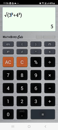 MathBird Calculator Screen 2