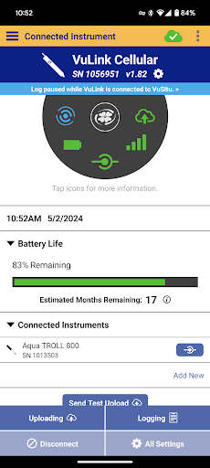 Android application VuSitu Water Monitoring App screenshort