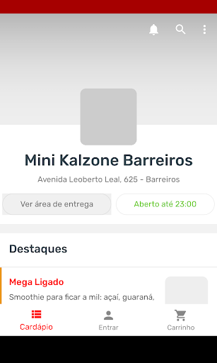 Android application Mini Kalzone - Barreiros screenshort