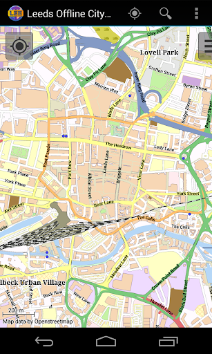 Android application Leeds Offline City Map screenshort