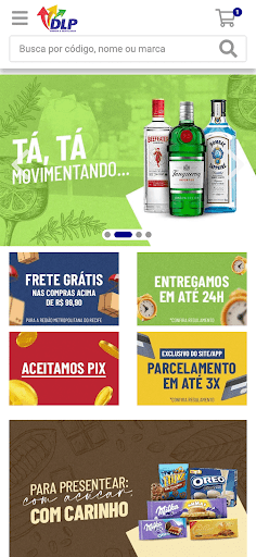 Android application DLP Vinhos screenshort