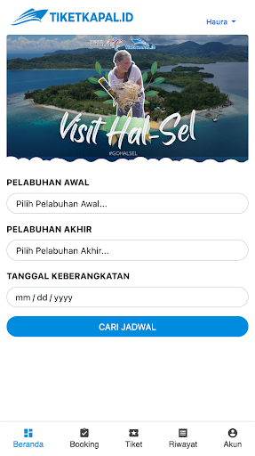 Android application tiketkapal.id screenshort
