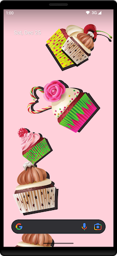 Cupcakes Live Wallpaper Screen 3