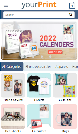 Android application yourPrint.in Printing Store screenshort