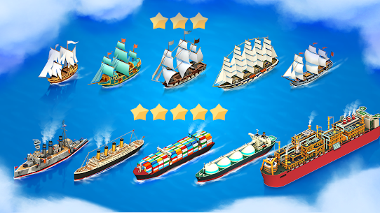 Sea Port Mod Apk Ship Collecting Game 1.0.220 (Unlimited Money, Gems) 4